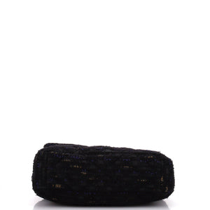 19 Flap Bag Quilted Tweed and Ribbon Large