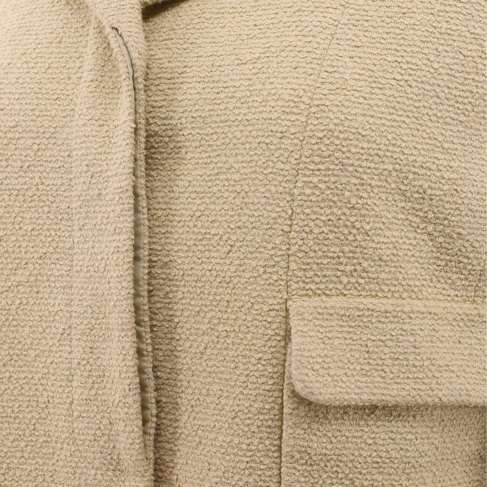 Women's Vintage Two Pocket Long Jacket Tweed