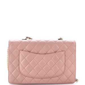 Fantasy Pearls Flap Bag Quilted Lambskin Large