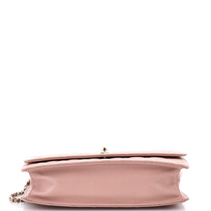 Fantasy Pearls Flap Bag Quilted Lambskin Large