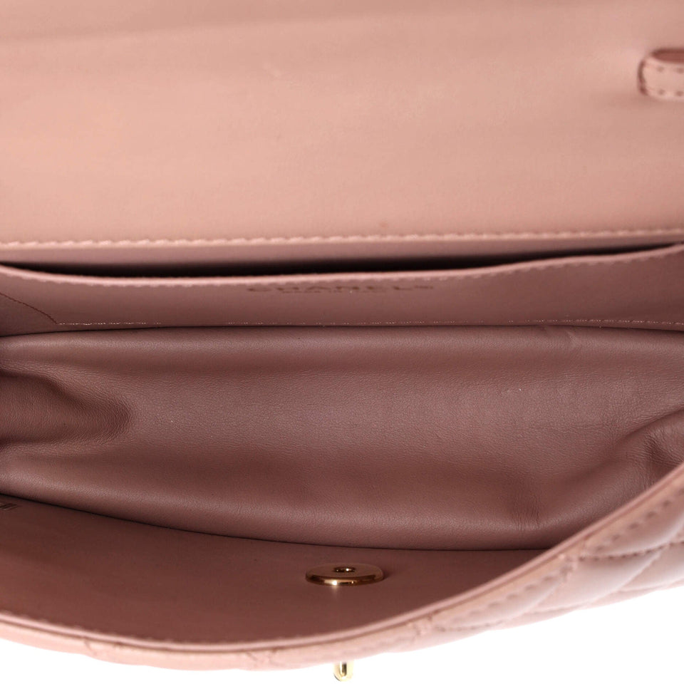 Fantasy Pearls Flap Bag Quilted Lambskin Large