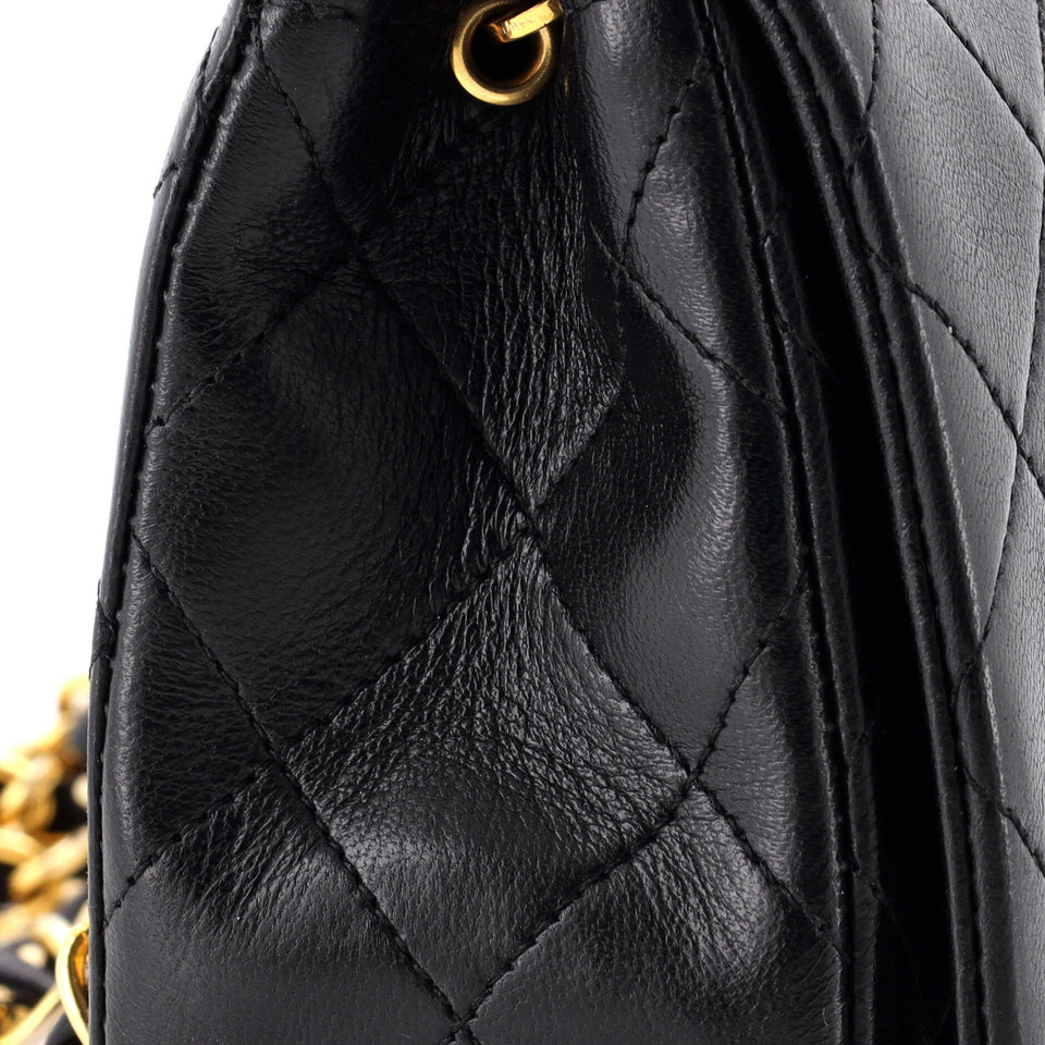 Vintage Full Flap Bag Quilted Lambskin Mini