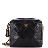 Vintage CC Pocket Camera Shoulder Bag Quilted Lambskin Medium