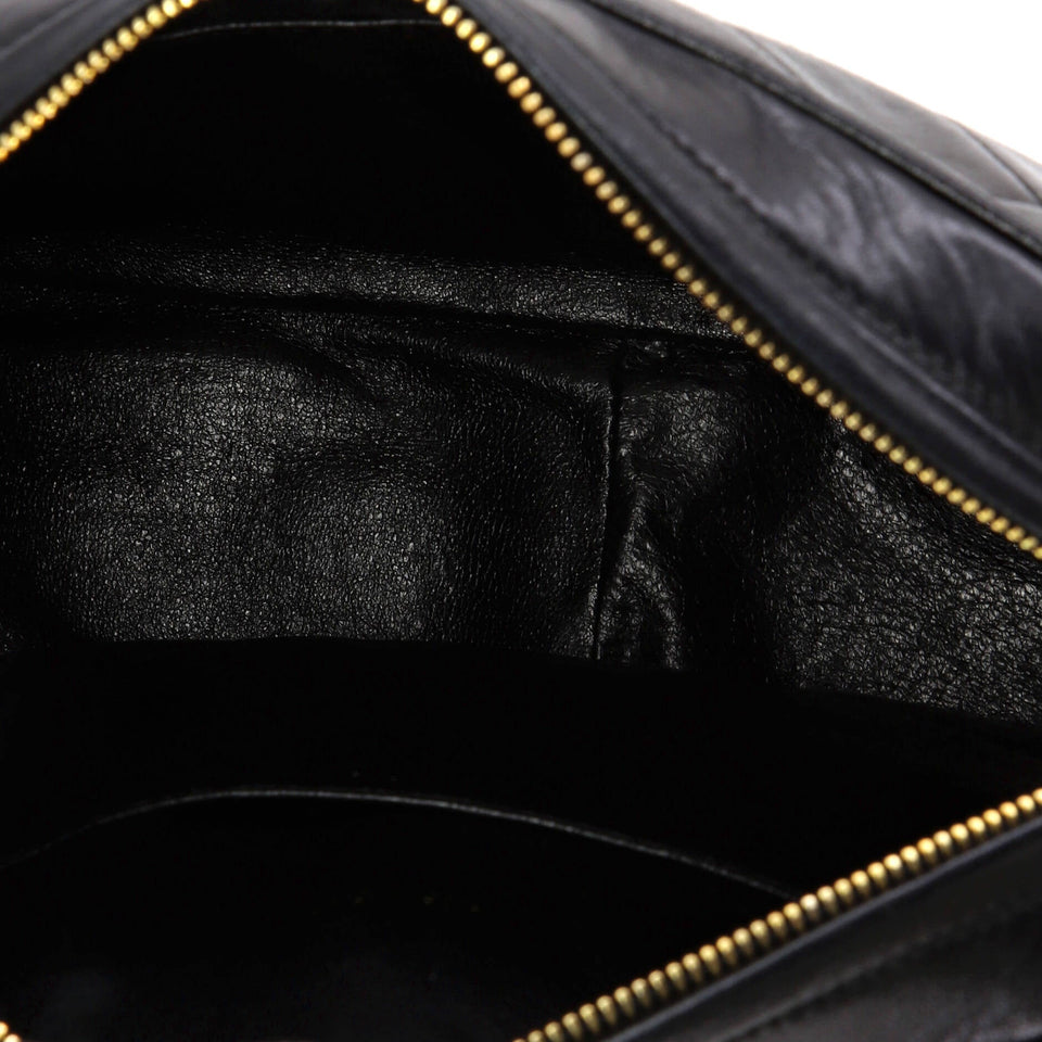 Vintage CC Pocket Camera Shoulder Bag Quilted Lambskin Medium