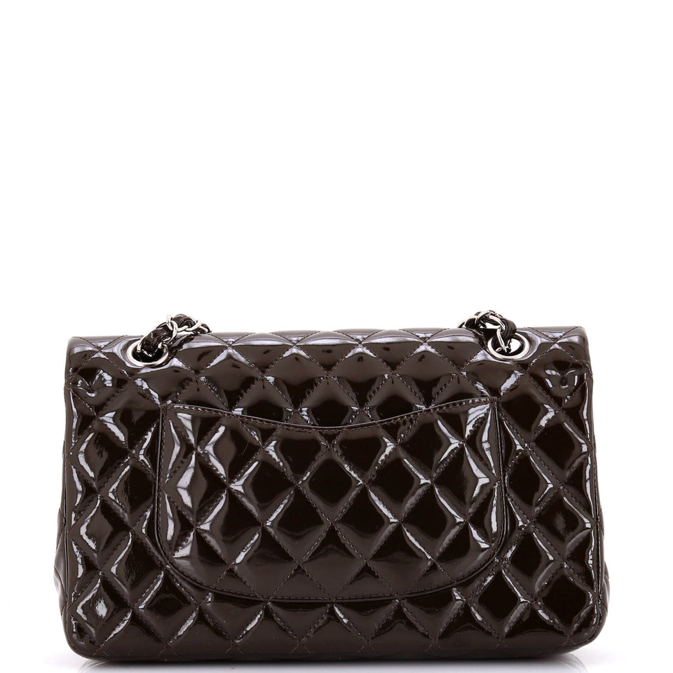 Classic Double Flap Bag Quilted Patent Medium