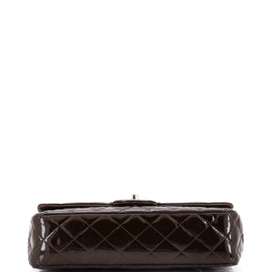 Classic Double Flap Bag Quilted Patent Medium