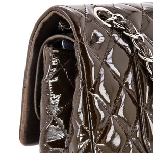 Classic Double Flap Bag Quilted Patent Medium
