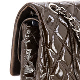 Classic Double Flap Bag Quilted Patent Medium