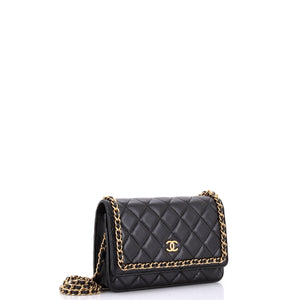 Chain Around Wallet on Chain Quilted Lambskin