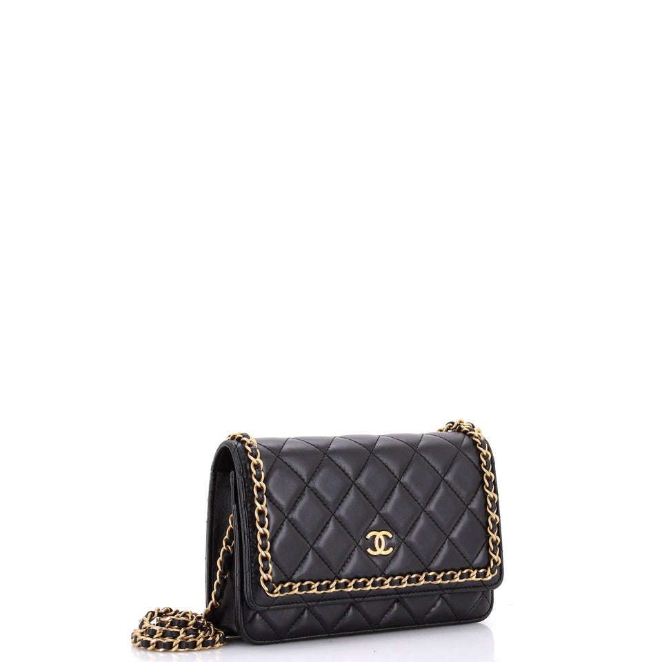 Chain Around Wallet on Chain Quilted Lambskin