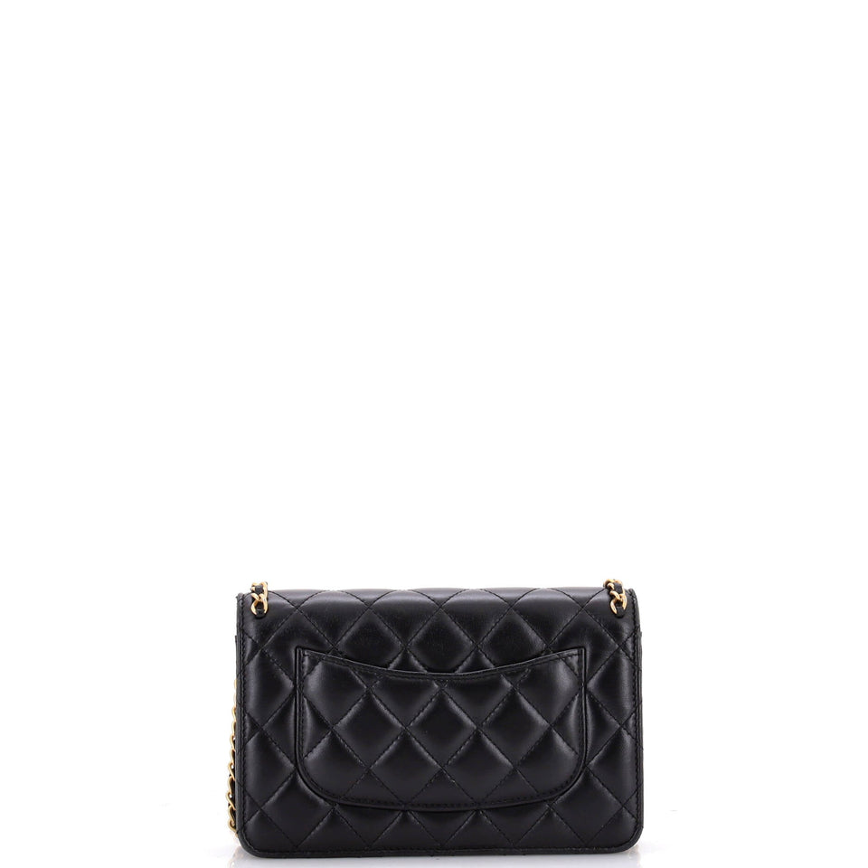 Chain Around Wallet on Chain Quilted Lambskin