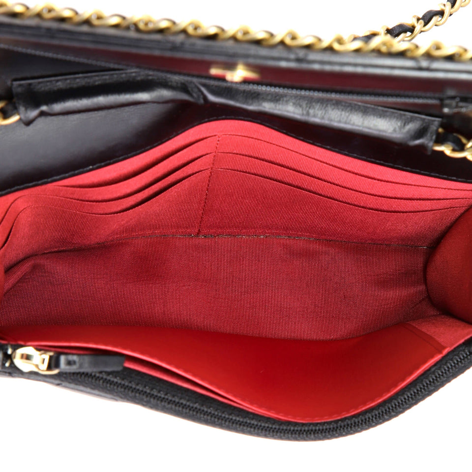 Chain Around Wallet on Chain Quilted Lambskin