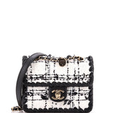 My Own Frame Flap Bag Quilted Tweed with Braided Calfskin Mini