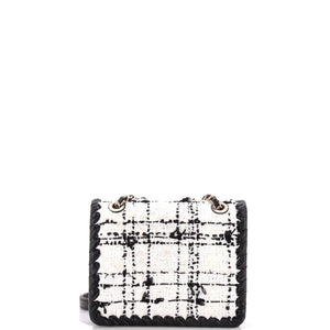 My Own Frame Flap Bag Quilted Tweed with Braided Calfskin Mini