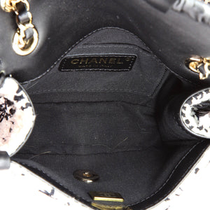 My Own Frame Flap Bag Quilted Tweed with Braided Calfskin Mini