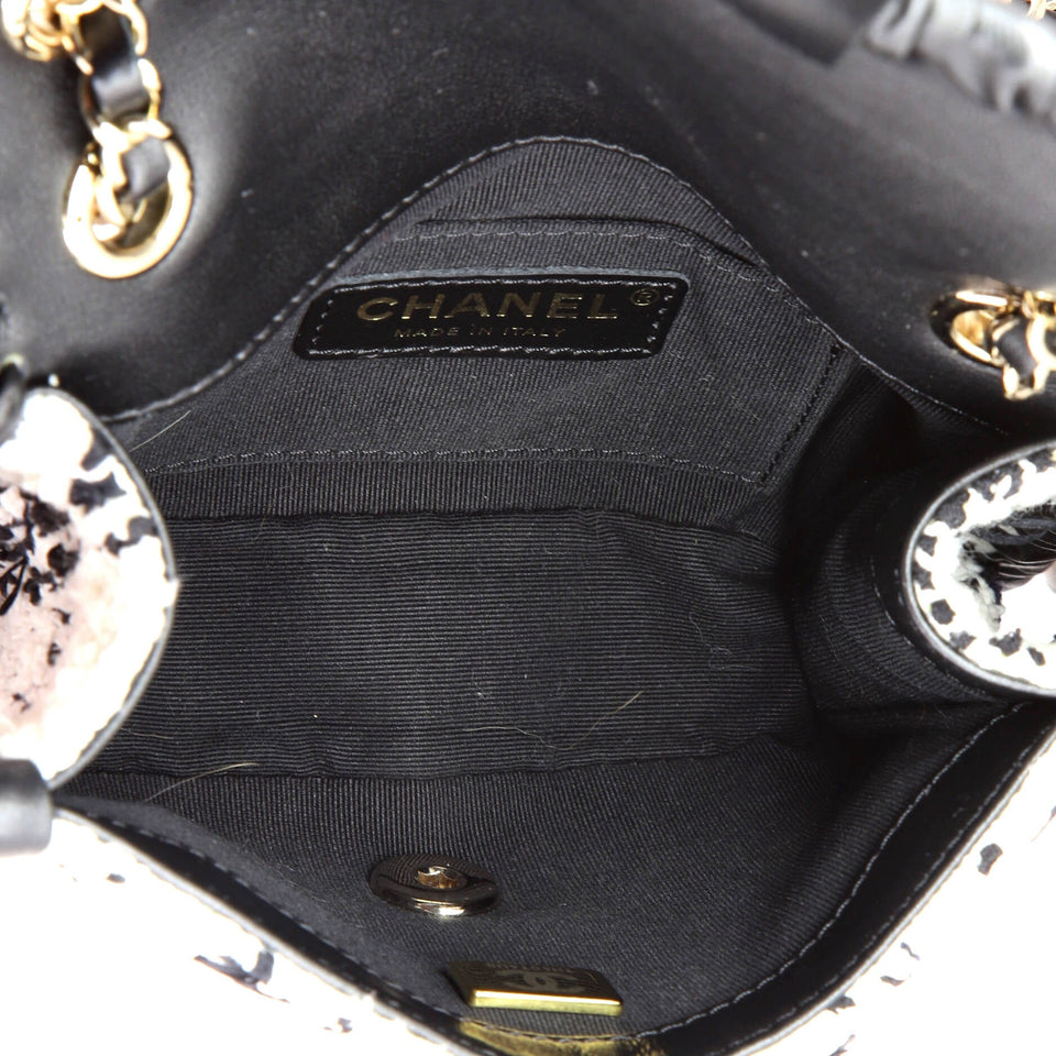 My Own Frame Flap Bag Quilted Tweed with Braided Calfskin Mini