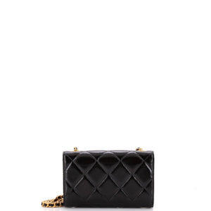 Flap Bag Charms Strap Wallet on Chain Quilted Patent
