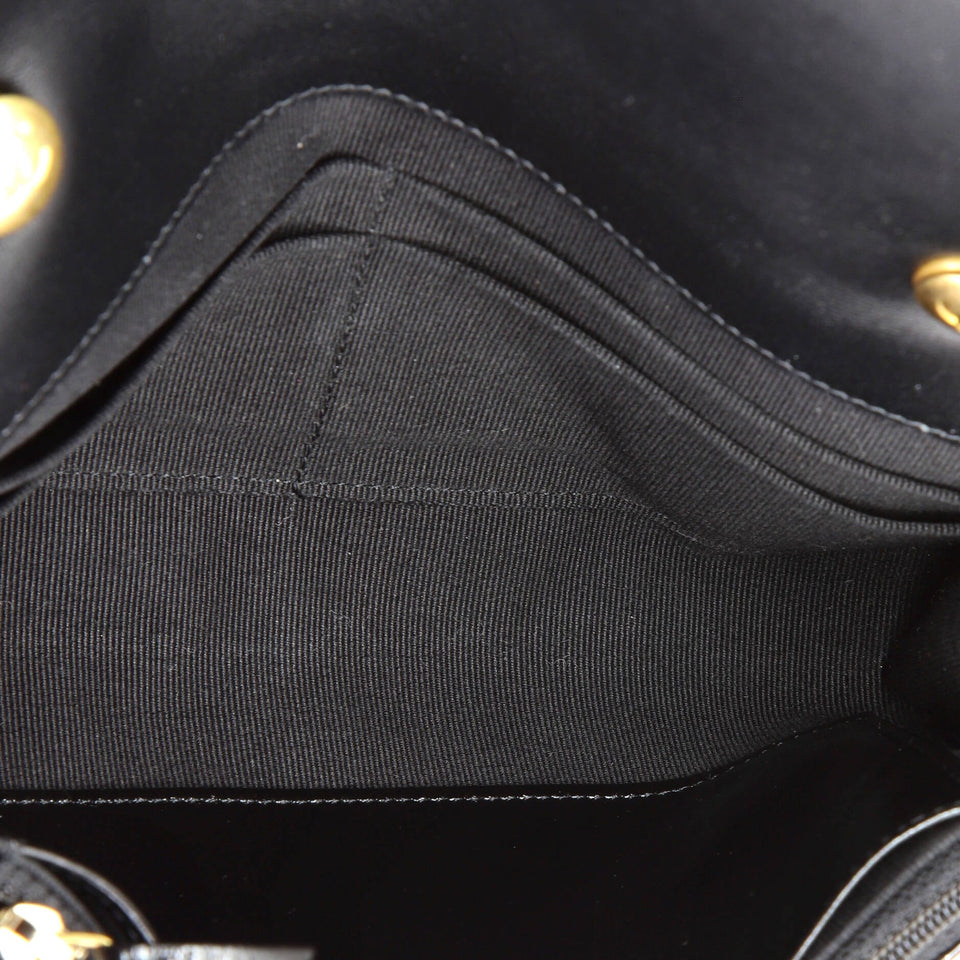 Flap Bag Charms Strap Wallet on Chain Quilted Patent