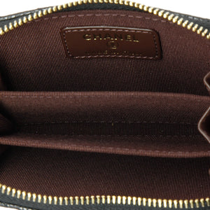 CC Zip Coin Purse Quilted Caviar Small