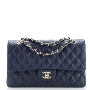 Classic Double Flap Bag Quilted Caviar Medium