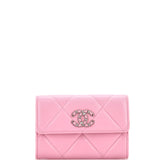 19 Flap Wallet Quilted Lambskin Small