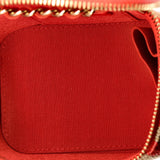 Classic Vanity Case with Chain Striped Raffia and Jute Mini