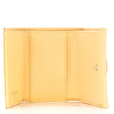 Classic Trifold Flap Wallet Quilted Lambskin Small