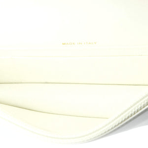 Pocket Twins Clutch with Chain Quilted Caviar