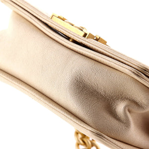 Boy Flap Bag Quilted Caviar Small