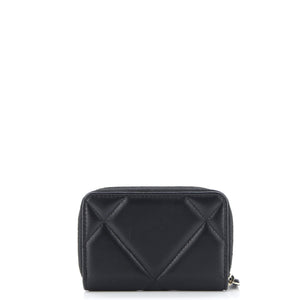 19 Zip Coin Purse Quilted Leather