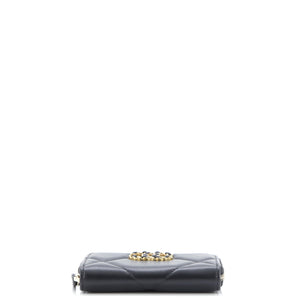 19 Zip Coin Purse Quilted Leather