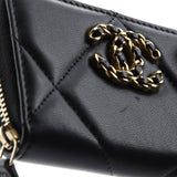 19 Zip Coin Purse Quilted Leather