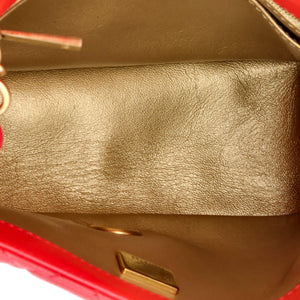Pearl Crush Square Flap Bag Quilted Lambskin Mini