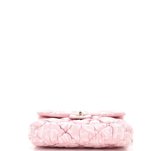 Puffy Bubbly CC Flap Bag Quilted Printed Calfskin Small