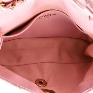 Puffy Bubbly CC Flap Bag Quilted Printed Calfskin Small