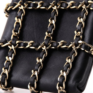 Tech Me Out Clutch With Chain Lambskin