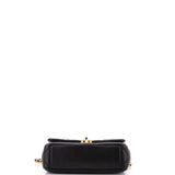 Crystal CC Chain Handle Flap Bag Quilted Lambskin Small