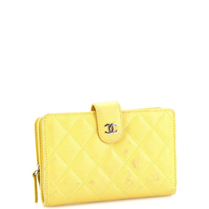 CC French Wallet Quilted Lambskin