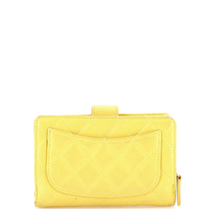 CC French Wallet Quilted Lambskin