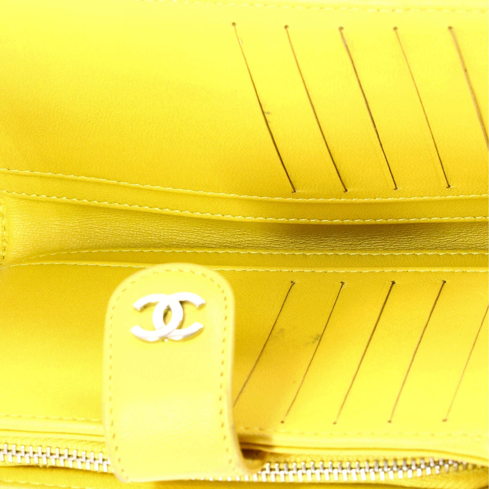 CC French Wallet Quilted Lambskin