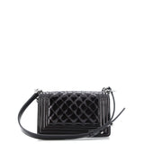 Boy Flap Bag Quilted Patent Small