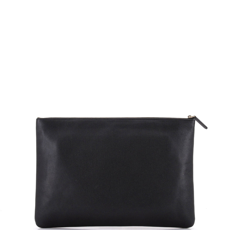 Deauville Pouch Studded Caviar Large