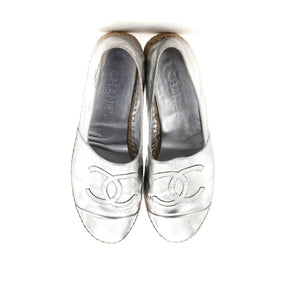 Women's CC Cap Toe Espadrilles Leather