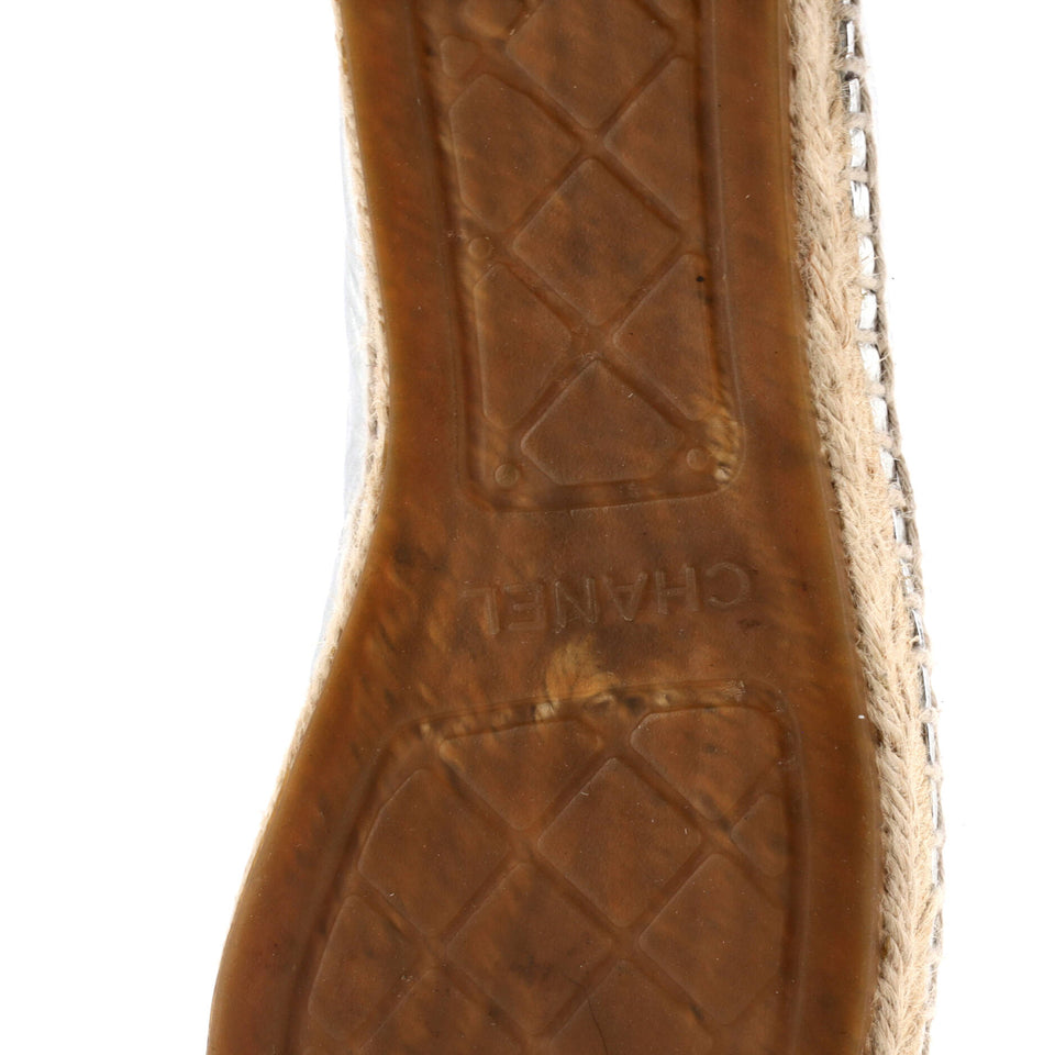 Women's CC Cap Toe Espadrilles Leather