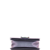 Boy Flap Bag Quilted Iridescent Goatskin Small