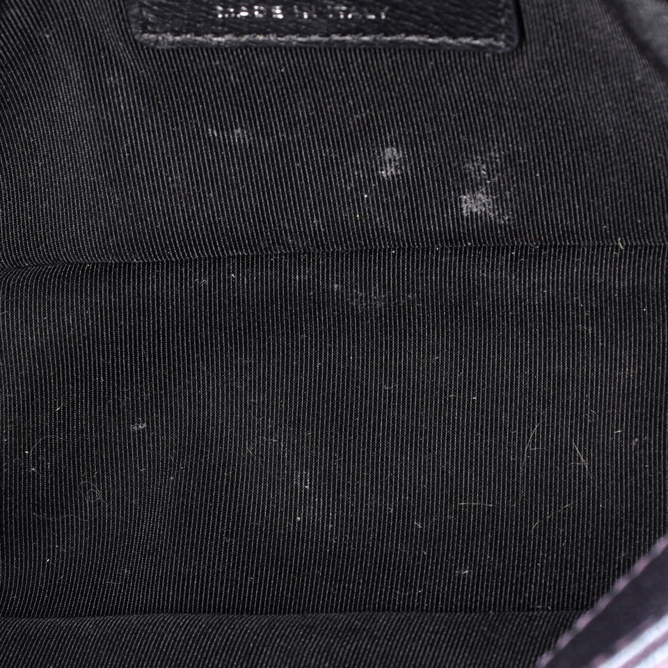 Boy Flap Bag Quilted Iridescent Goatskin Small