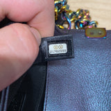 Boy Flap Bag Quilted Iridescent Goatskin Small