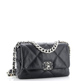 19 Flap Bag Quilted Leather Medium