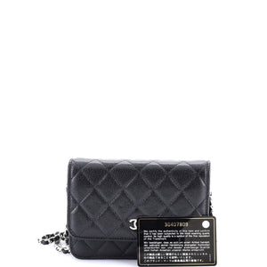 Wallet on Chain Quilted Caviar Mini