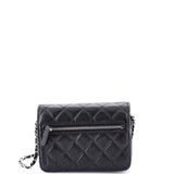 Wallet on Chain Quilted Caviar Mini